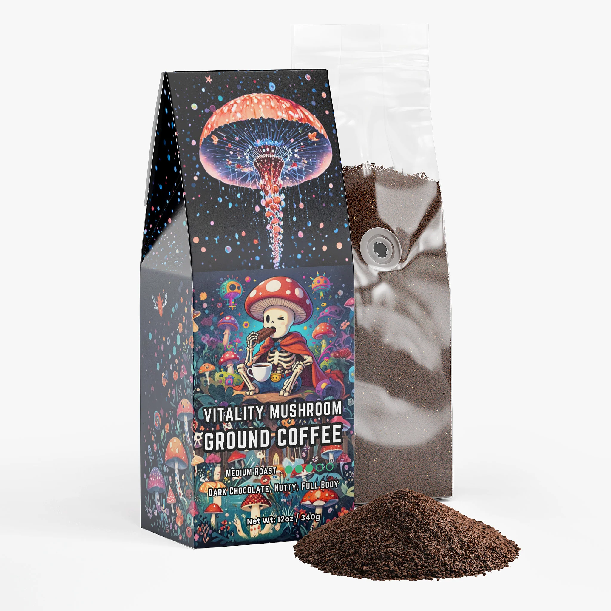 Vitality Mushroom Coffee (Medium Roast) by Project M - Image 6